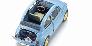 FIAT NUOVA 500 (1960) Blau - Celeste Blue Kyosho 1:18 Metallmodell